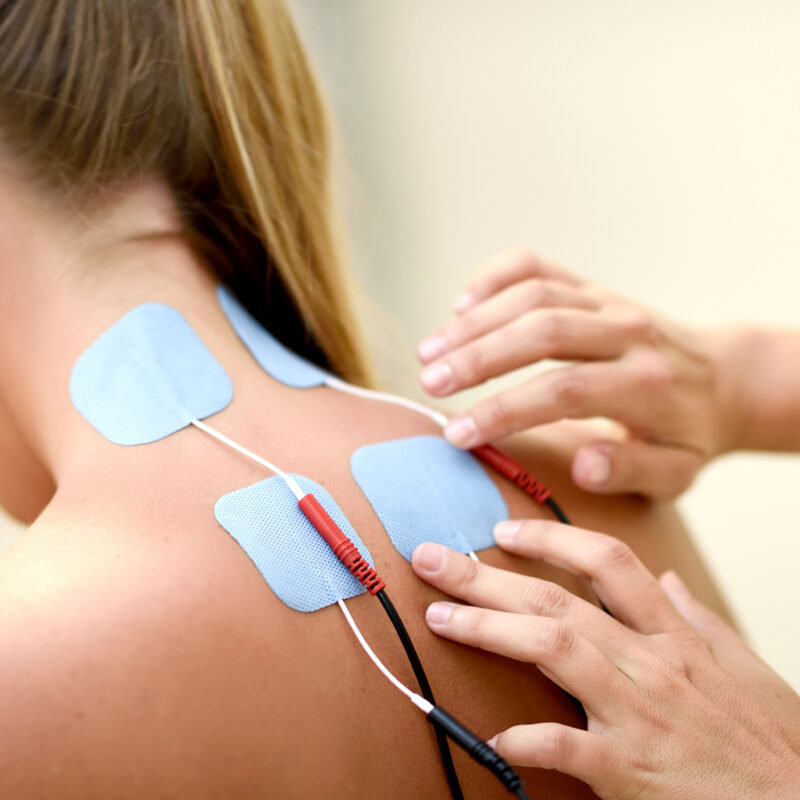 Electro stimulation in physical therapy